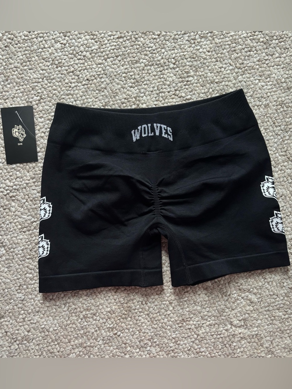 DARC SPORT She Katya Shorts - Black/White Wolves - 258/500 RARE
